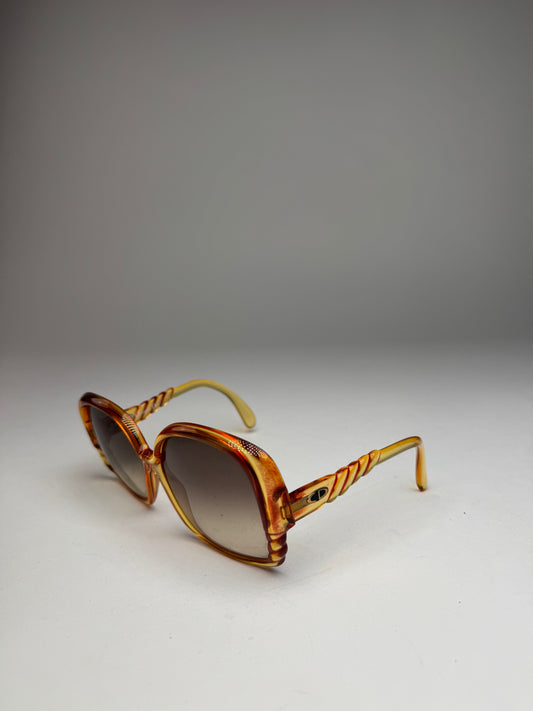 Vintage Dior Oversized Sunglasses Orange