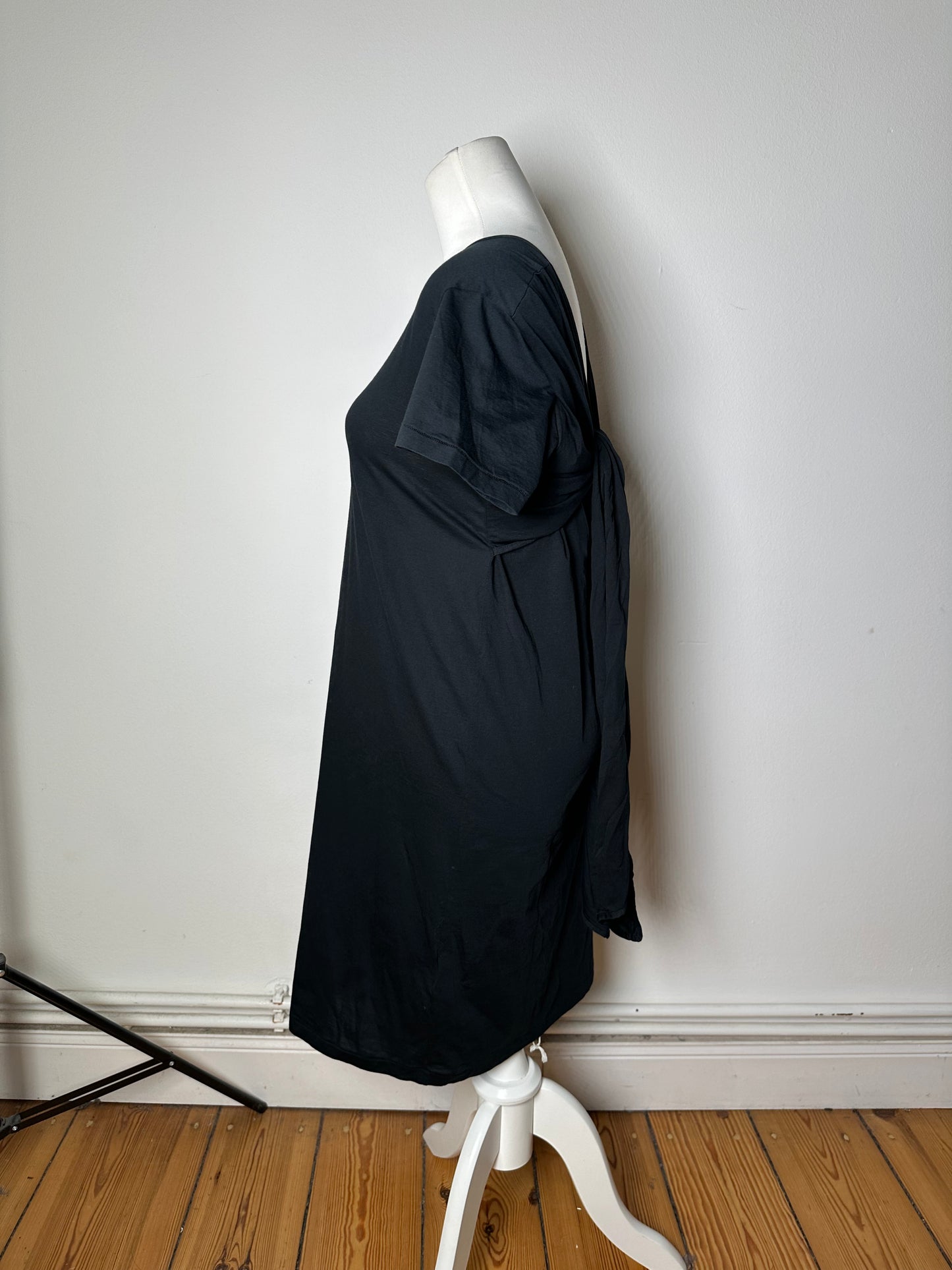 Vintage Saint Laurent Cotton Dress Black M