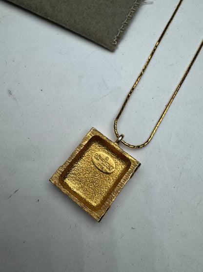 Vintage Givenchy Gold Plated G Collier Golden