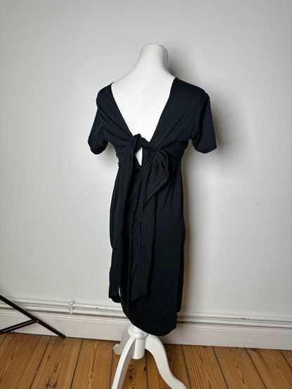 Vintage Saint Laurent Cotton Dress Black M