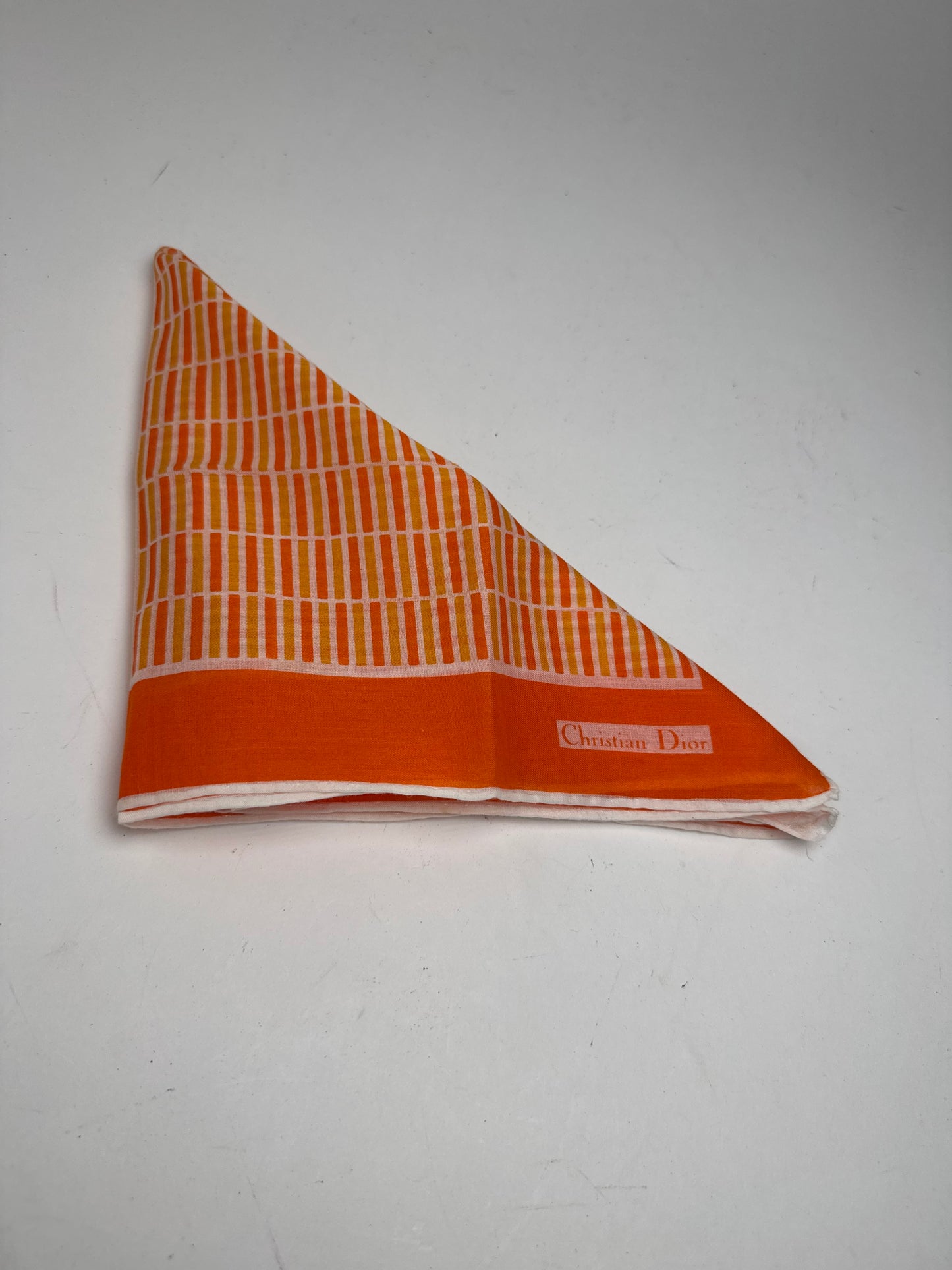 Vintage Dior Scarf Orange striped