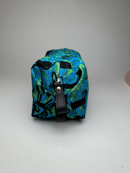 Vintage Vivienne Westwood Canvas Clutch Blue Green Black