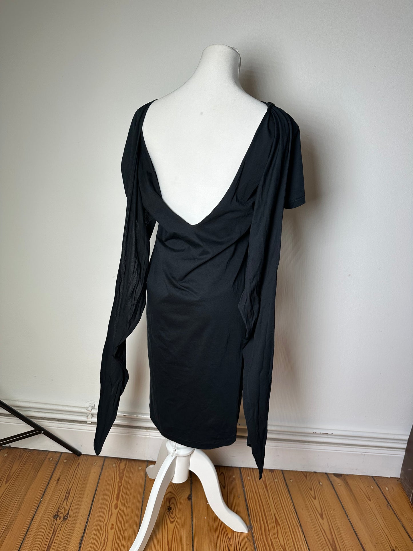 Vintage Saint Laurent Cotton Dress Black M