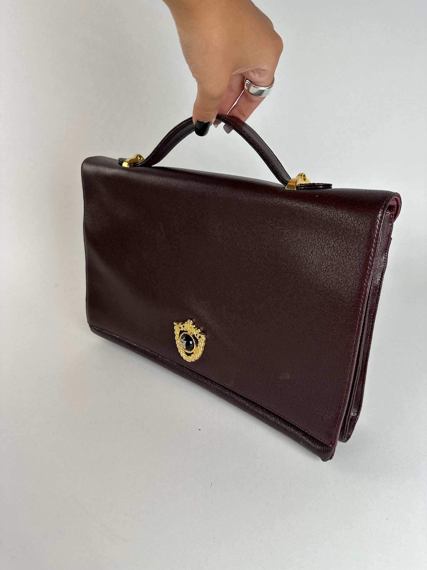 Sac vintage en cuir marron Givenchy