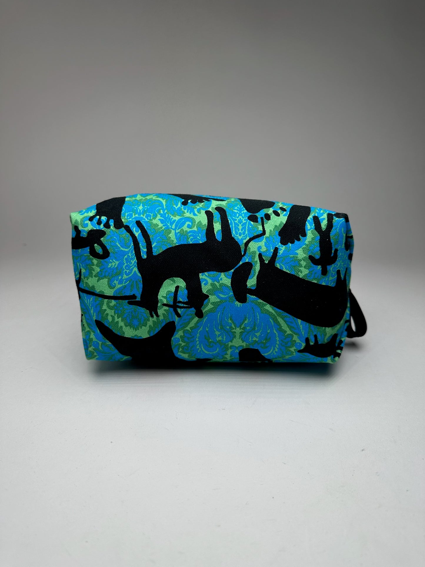 Vintage Vivienne Westwood Canvas Clutch Blue Green Black