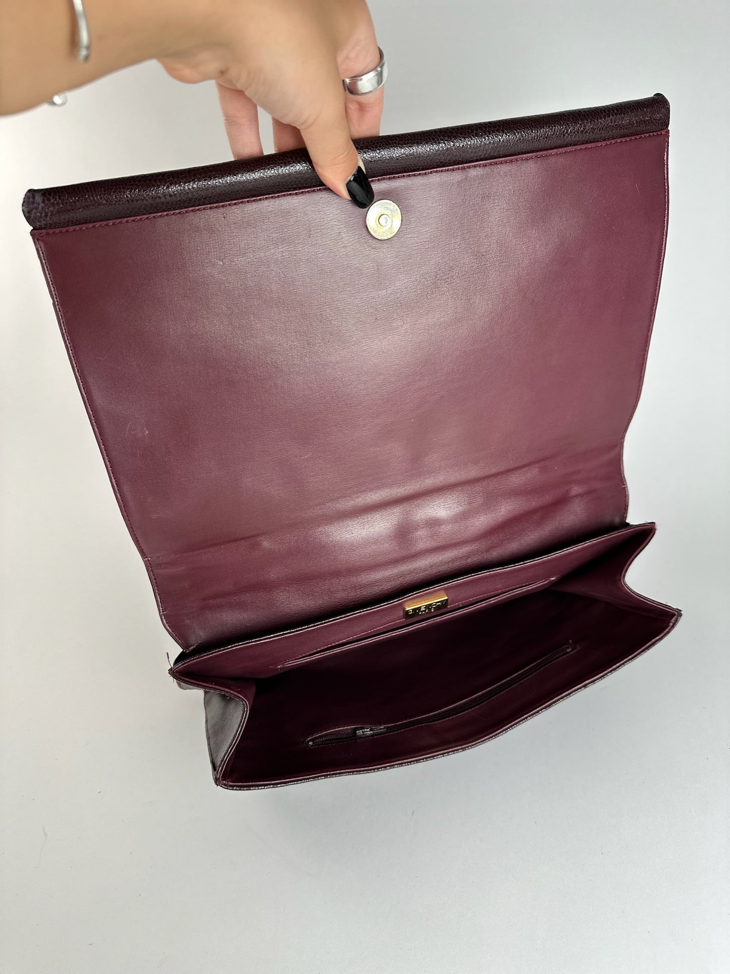 Sac vintage en cuir marron Givenchy
