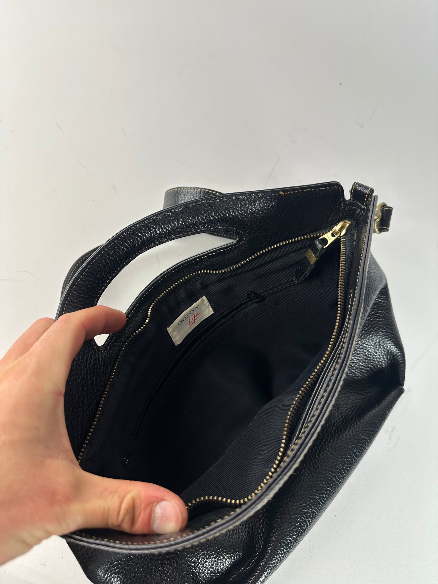 Vintage Givenchy 2Way Leather Bag Black