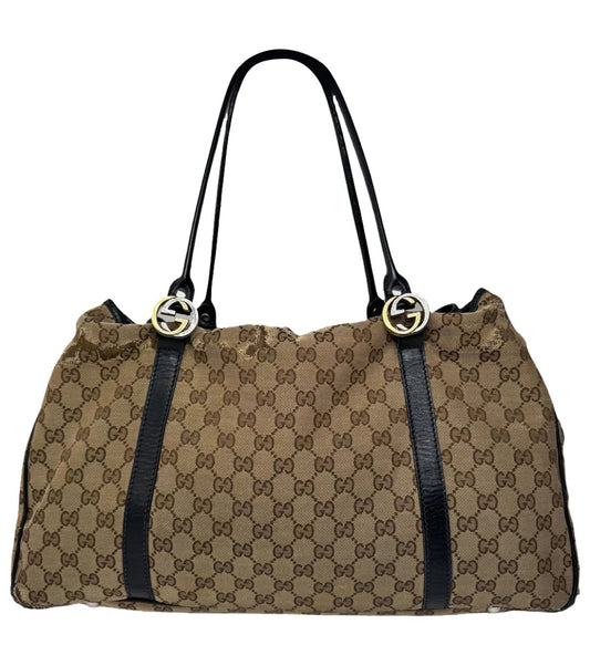 Vintage Gucci GG Canvas Tote Brown