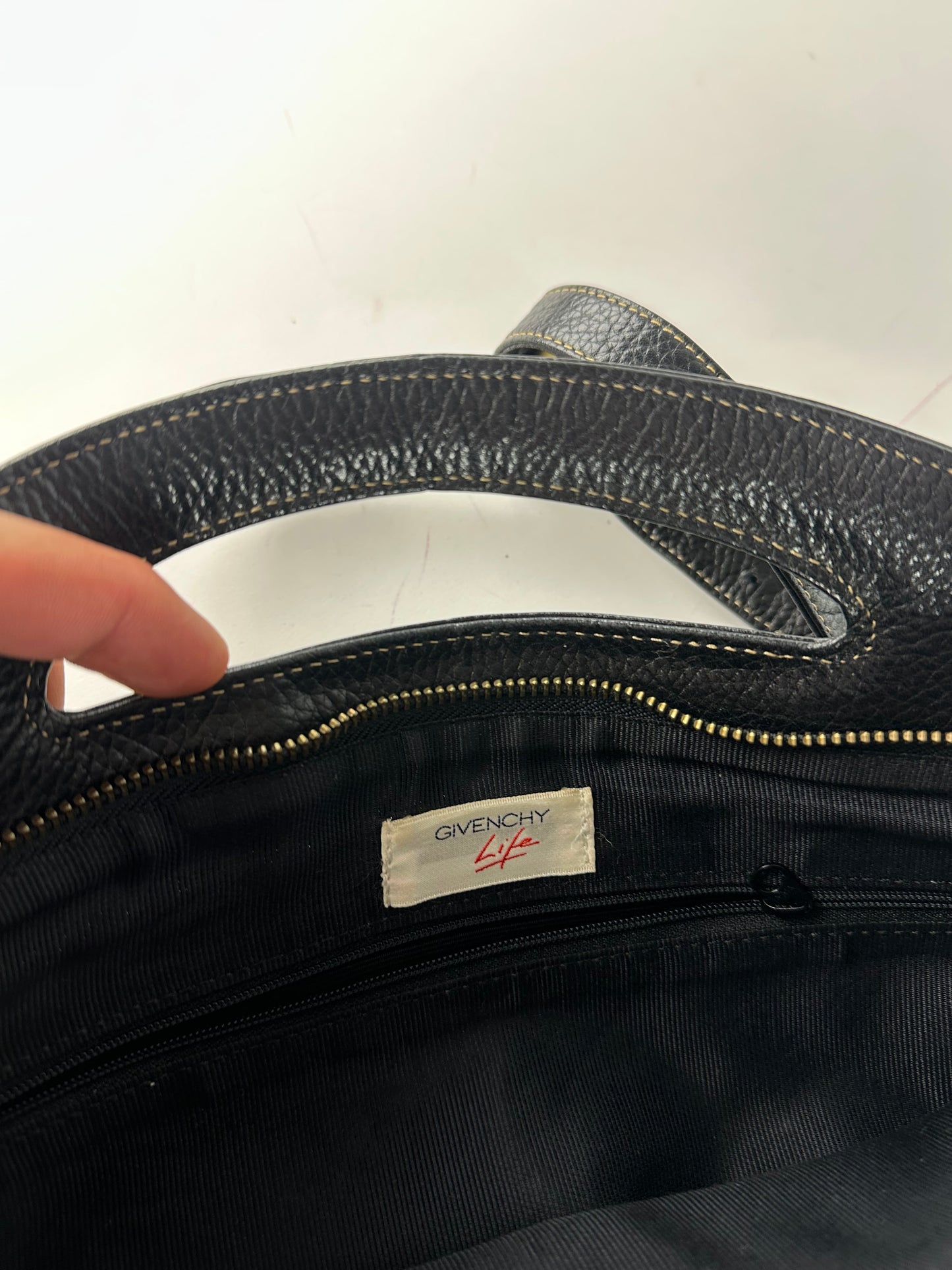 Vintage Givenchy 2Way Leather Bag Black