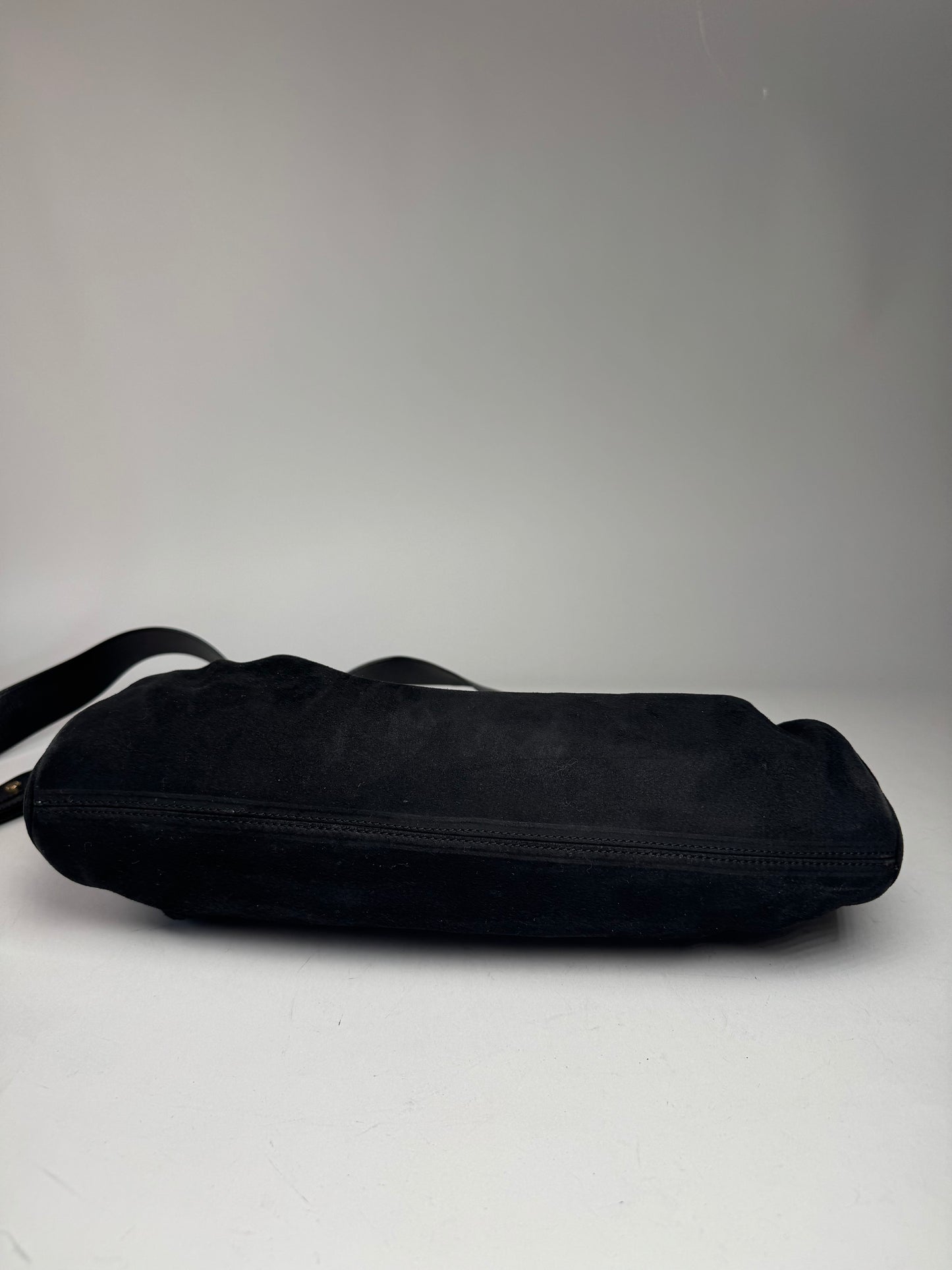 Vintage Marni 2Way Suede Leather Bag Black