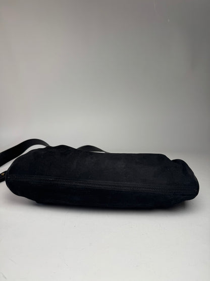Vintage Marni 2Way Suede Leather Bag Black