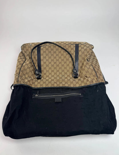 Vintage Gucci GG Canvas Tote Brown