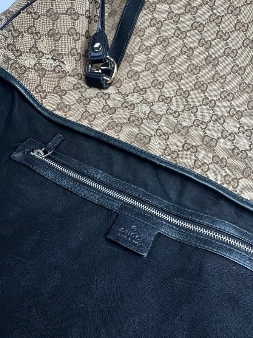 Vintage Gucci GG Canvas Tote Brown