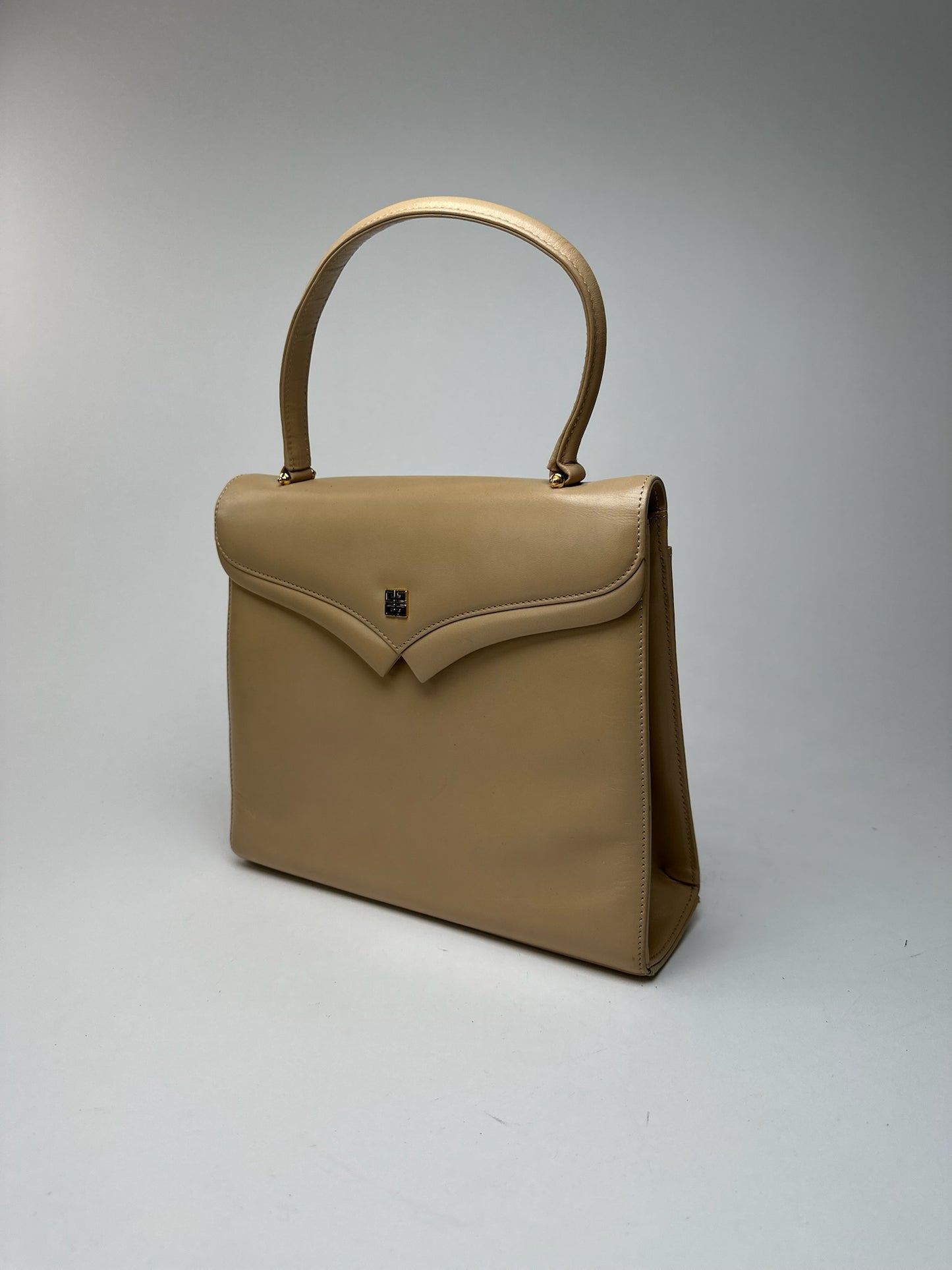 Sac vintage en cuir beige Givenchy