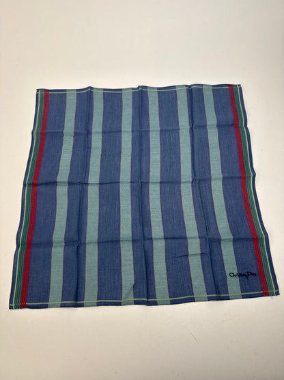 Vintage Dior Scarf Blue Striped