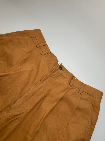 Vintage Kansai Yamamoto Cotton Blend Trousers Tan M