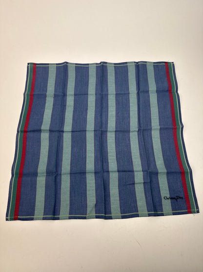 Vintage Dior Scarf Blue Striped