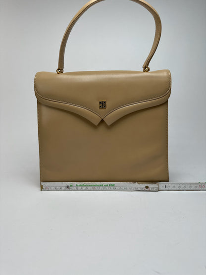 Sac vintage en cuir beige Givenchy