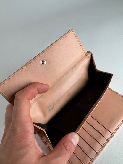 Vintage Gucci Monogram Wallet beige pink