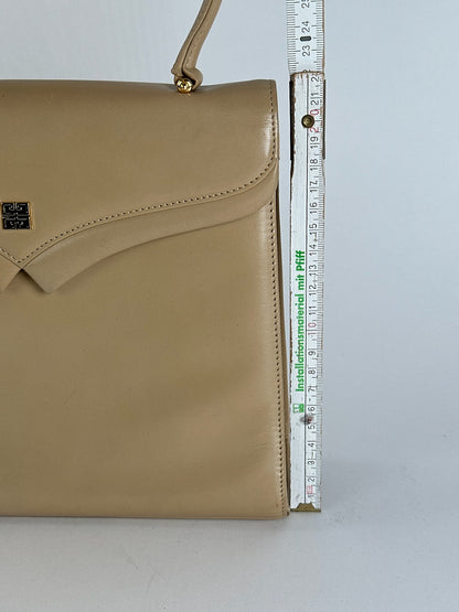 Sac vintage en cuir beige Givenchy