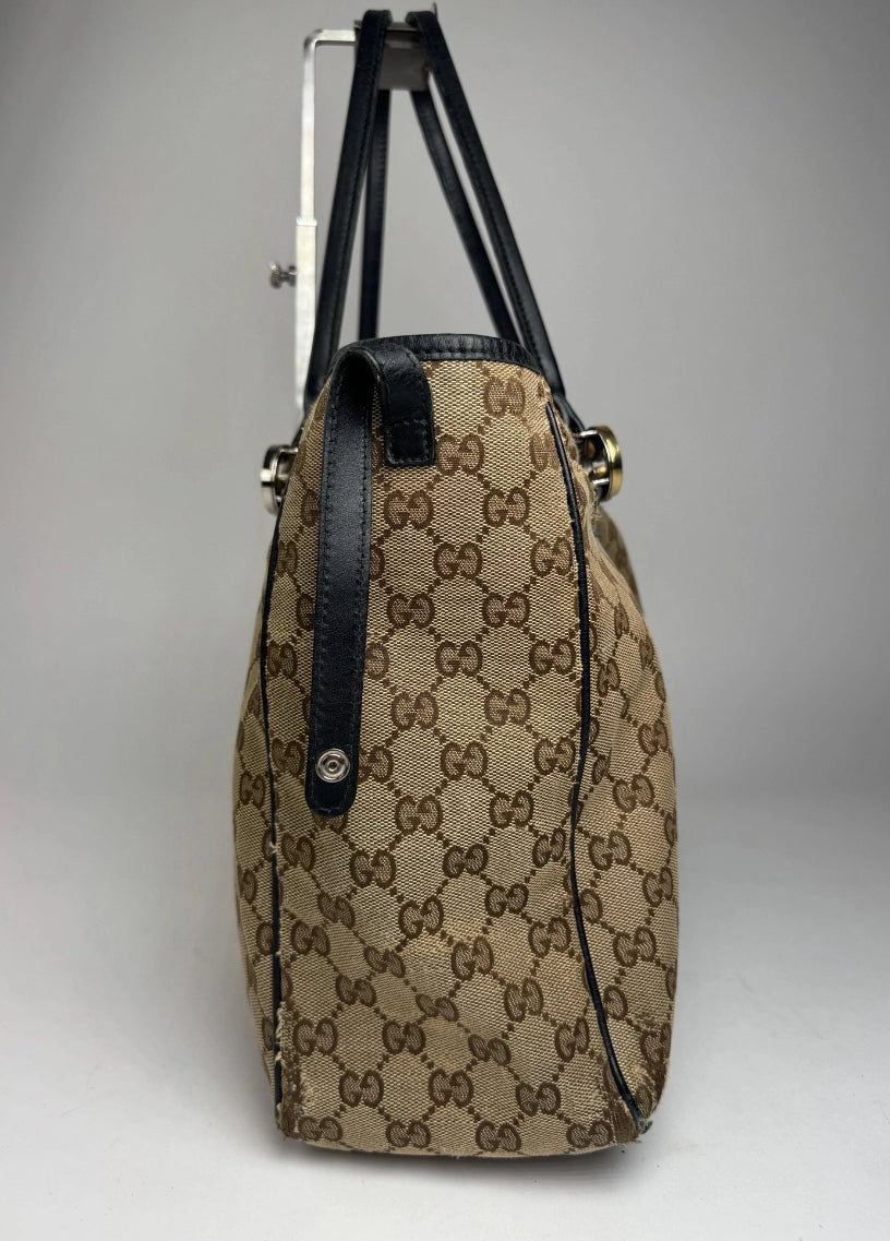 Vintage Gucci GG Canvas Tote Brown