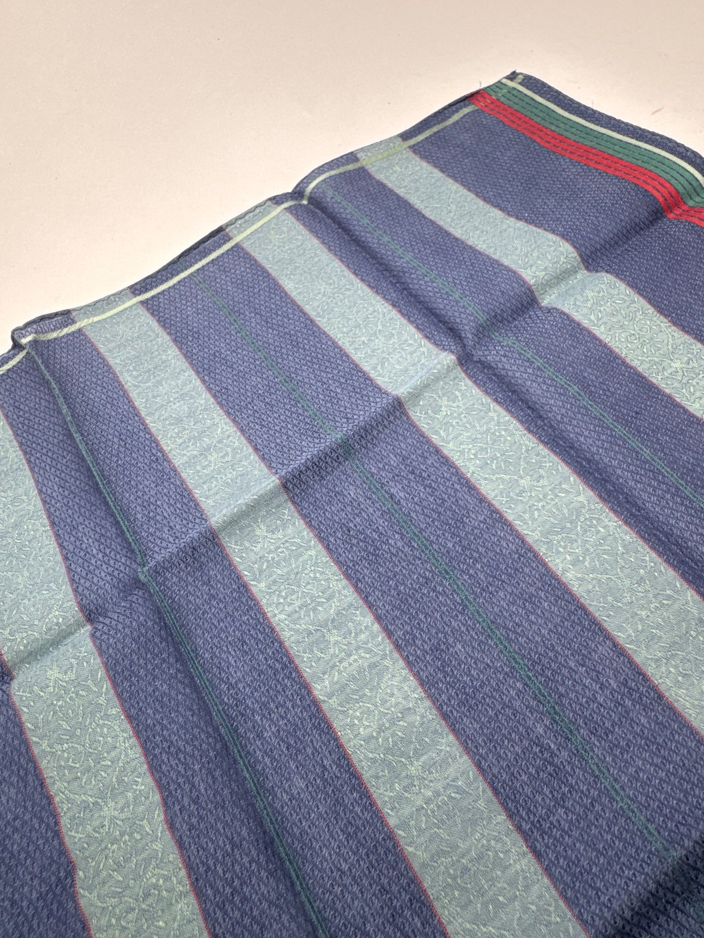 Vintage Dior Scarf Blue Striped