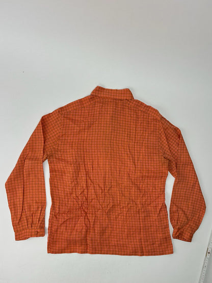 Vintage Dior Checked Shirt orange black
