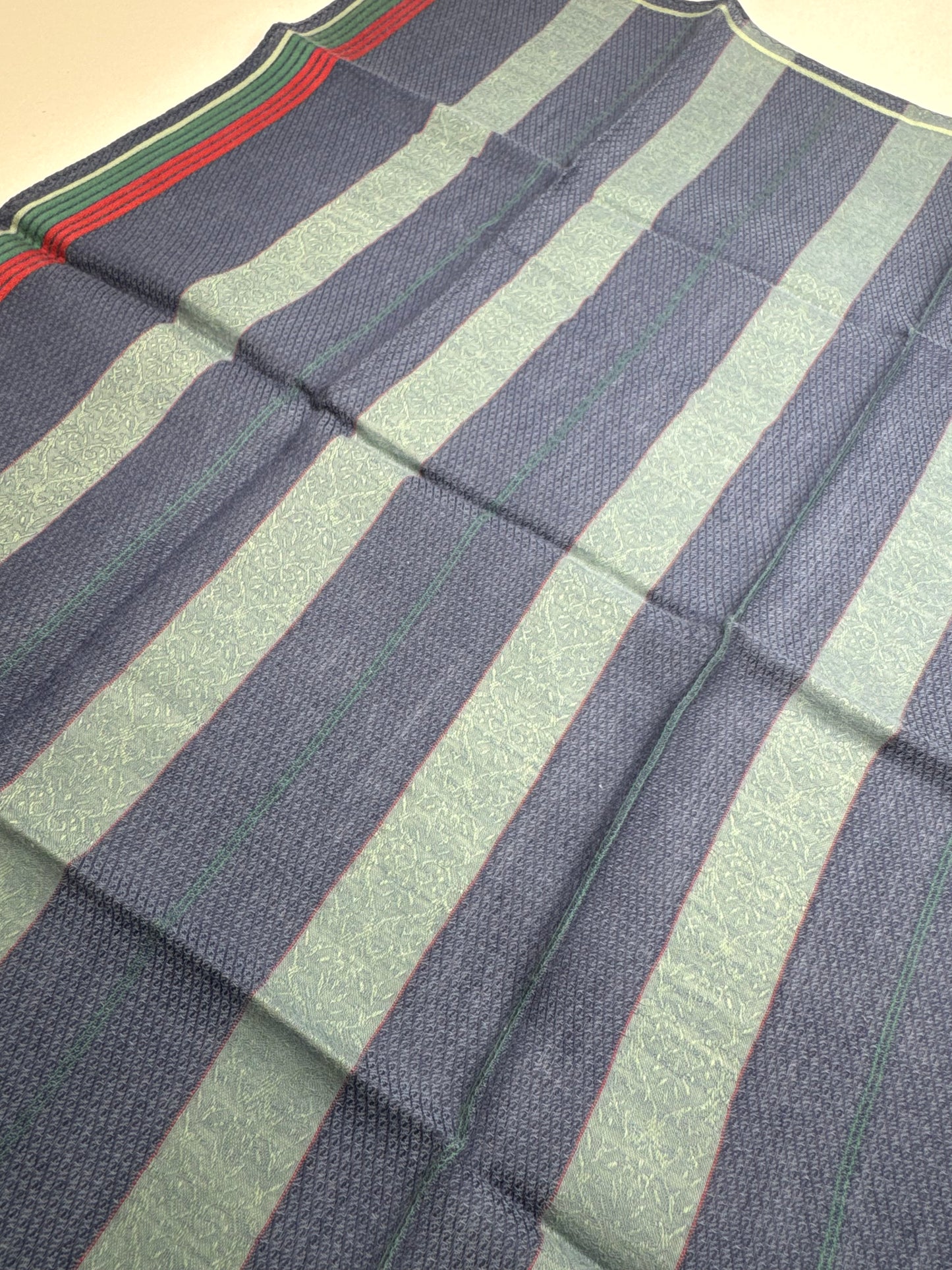 Vintage Dior Scarf Blue Striped