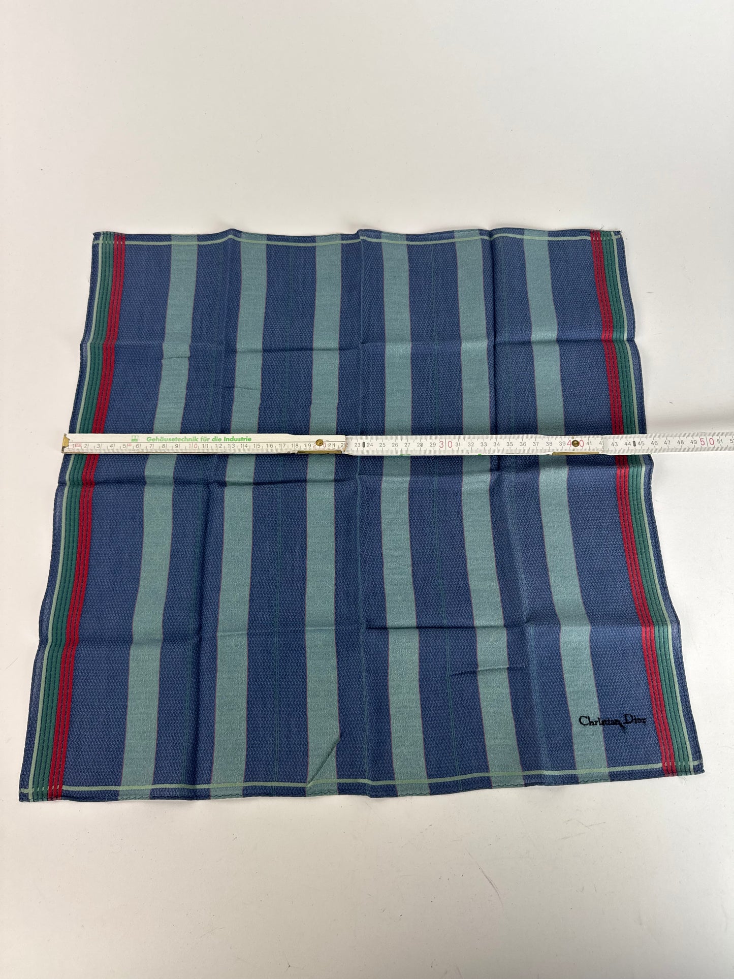 Vintage Dior Scarf Blue Striped
