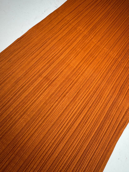 Vintage Issey Miyake Pleats Please Plissee Shirt Dress Orange M