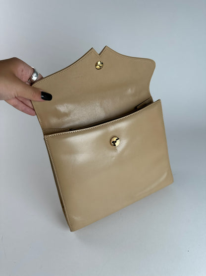 Sac vintage en cuir beige Givenchy