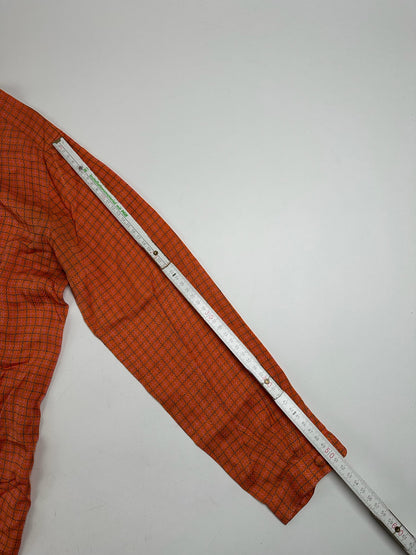 Vintage Dior Checked Shirt orange black