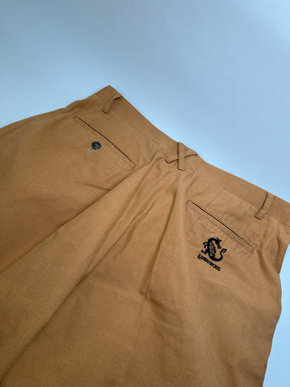 Vintage Kansai Yamamoto Cotton Blend Trousers Tan M