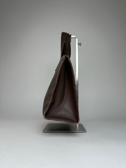 Vintage Gucci Leather Handbag Brown