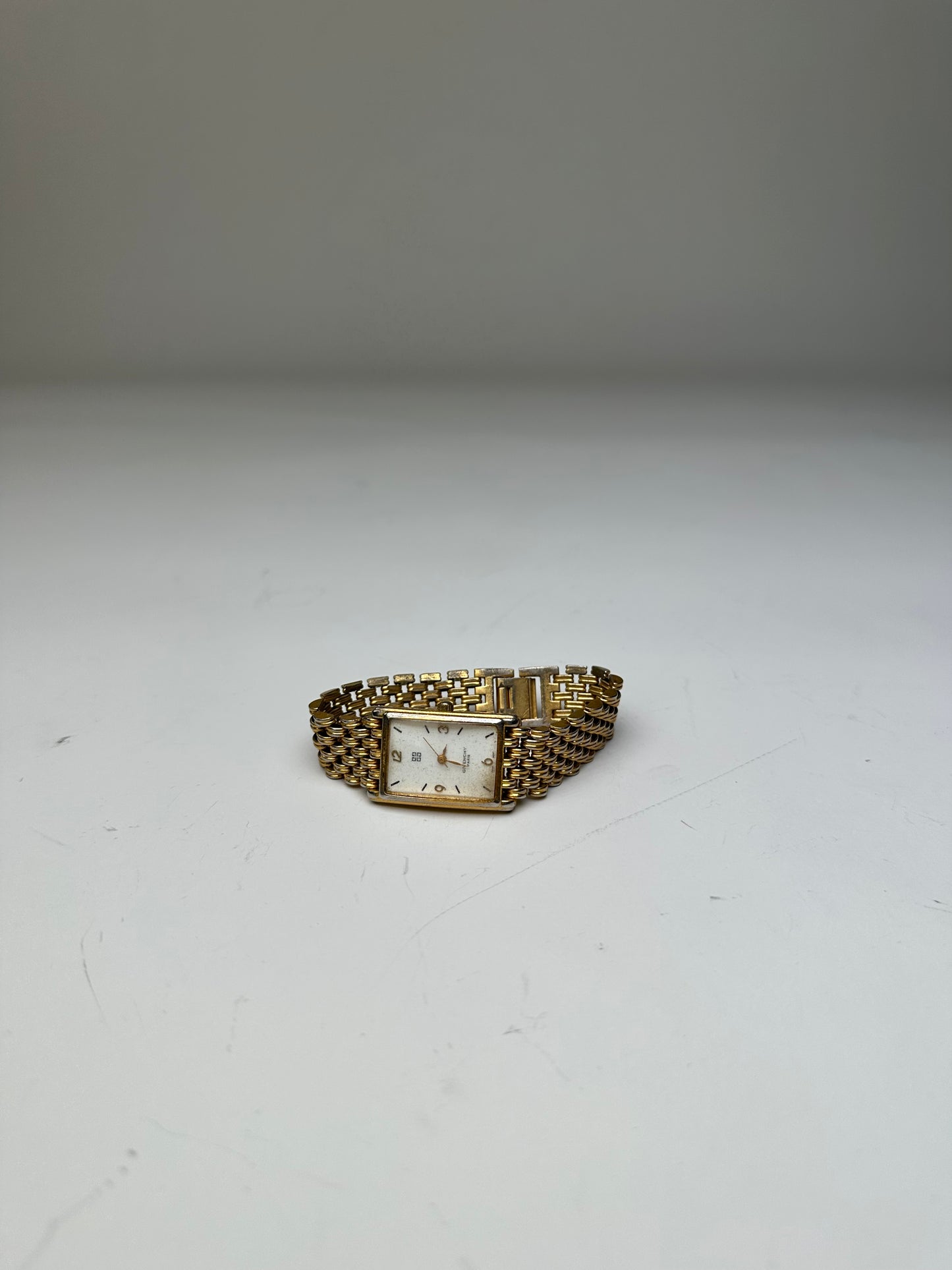 Vintage Givenchy Gold Bracelet Watch Late 1990s Gold