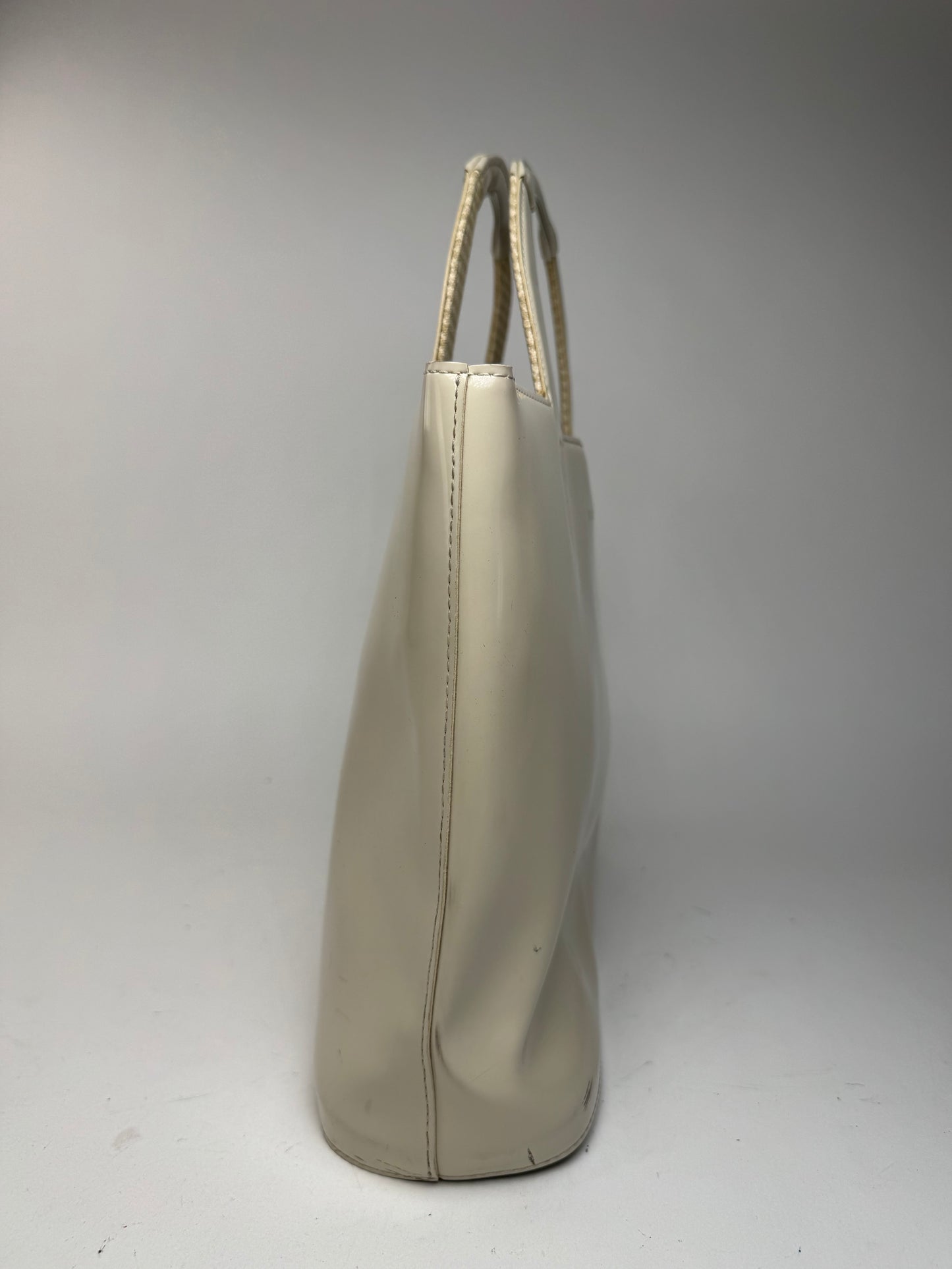 Sac Balenciaga vintage en cuir verni blanc