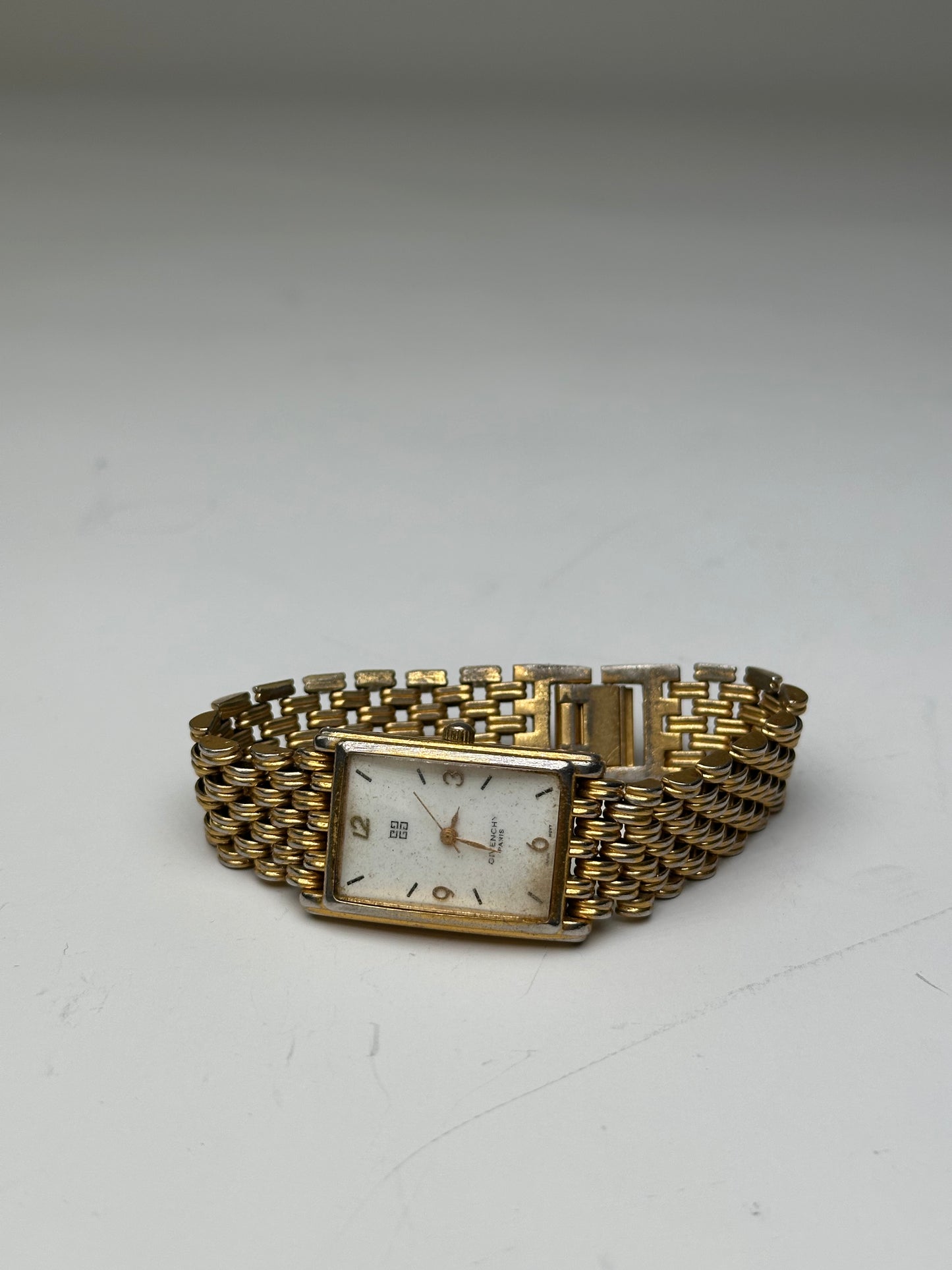 Vintage Givenchy Gold Bracelet Watch Late 1990s Gold