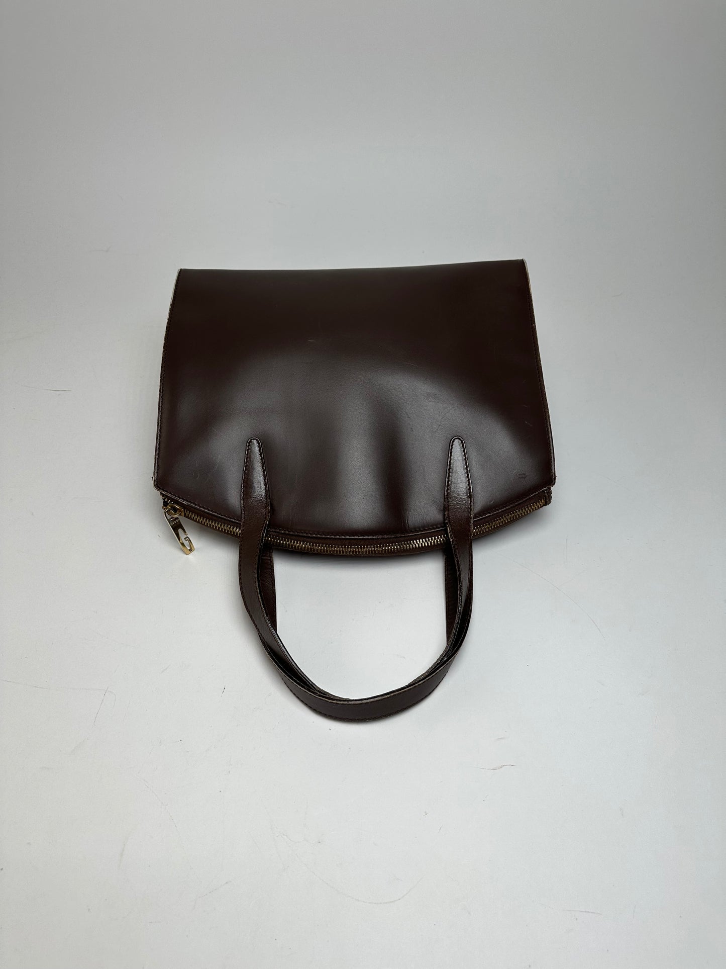 Vintage Gucci Leather Handbag Brown
