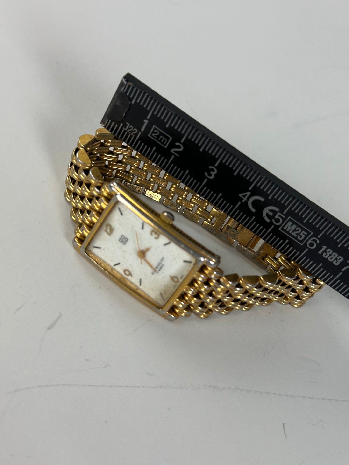 Vintage Givenchy Gold Bracelet Watch Late 1990s Gold