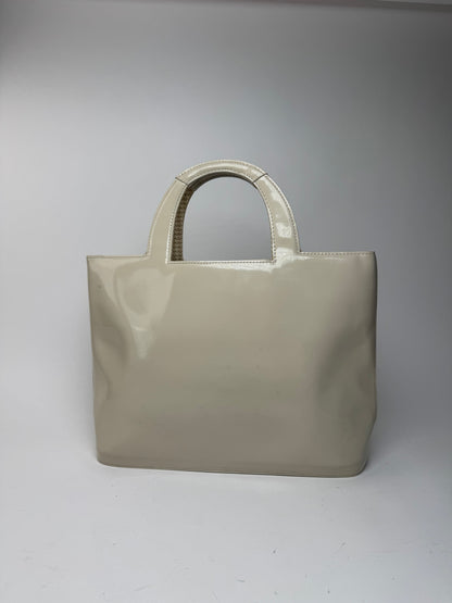 Sac Balenciaga vintage en cuir verni blanc