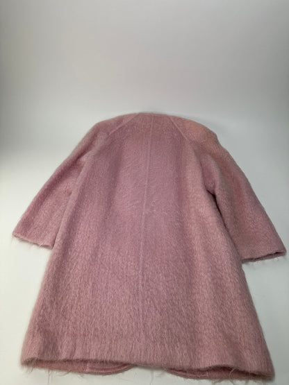 Vintage Courreges Fake Fur Coat Pink L