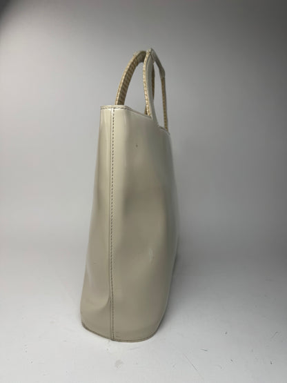 Sac Balenciaga vintage en cuir verni blanc