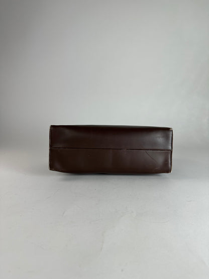 Vintage Gucci Leather Handbag Brown