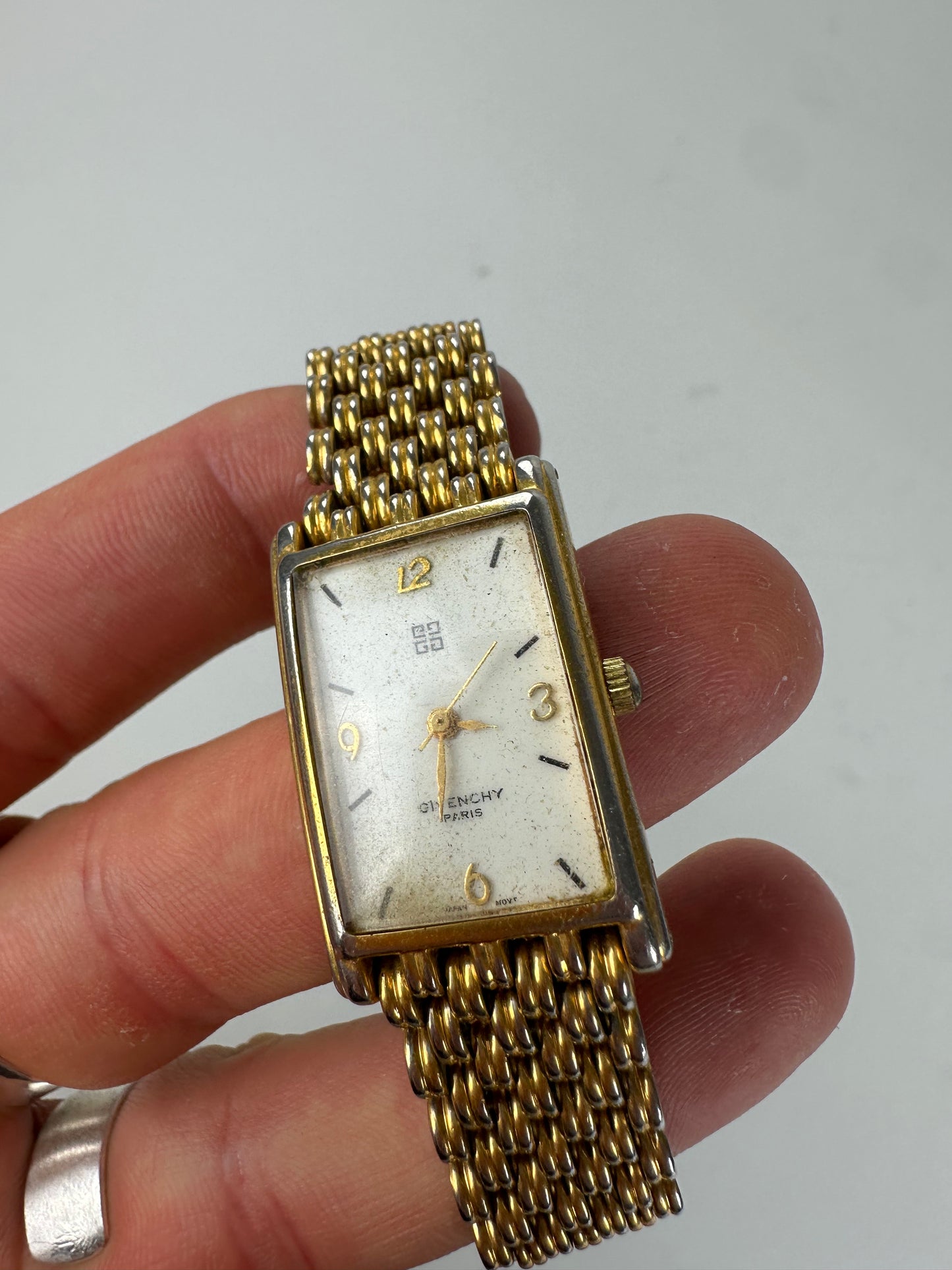 Vintage Givenchy Gold Bracelet Watch Late 1990s Gold