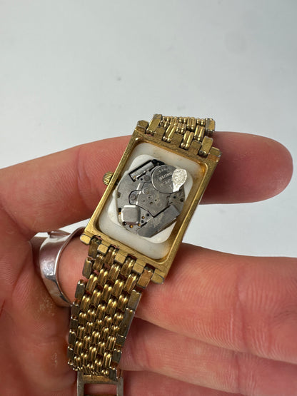 Vintage Givenchy Gold Bracelet Watch Late 1990s Gold