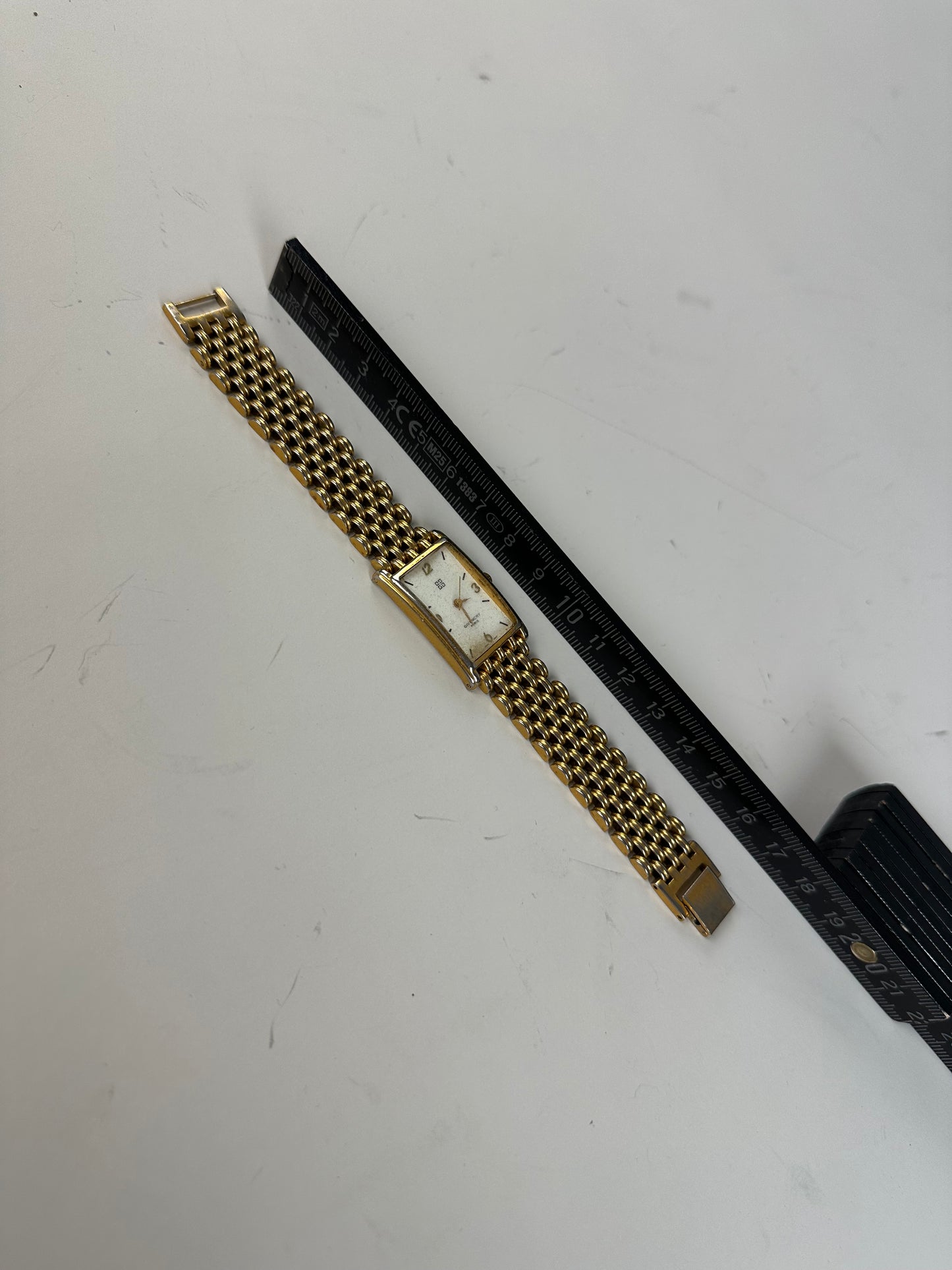 Vintage Givenchy Gold Bracelet Watch Late 1990s Gold
