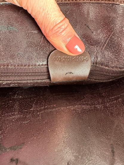 Vintage Gucci Leather Handbag Brown