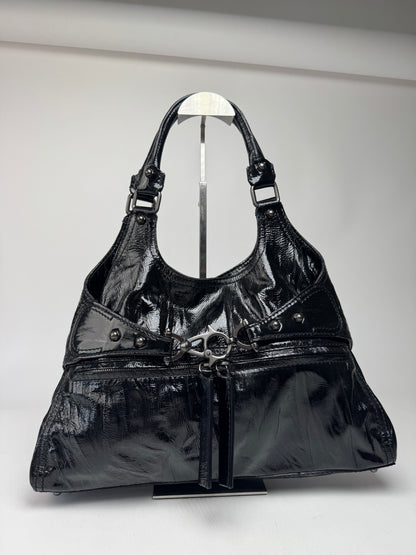 Vintage Givenchy Antigona Patent Leather Bag Black