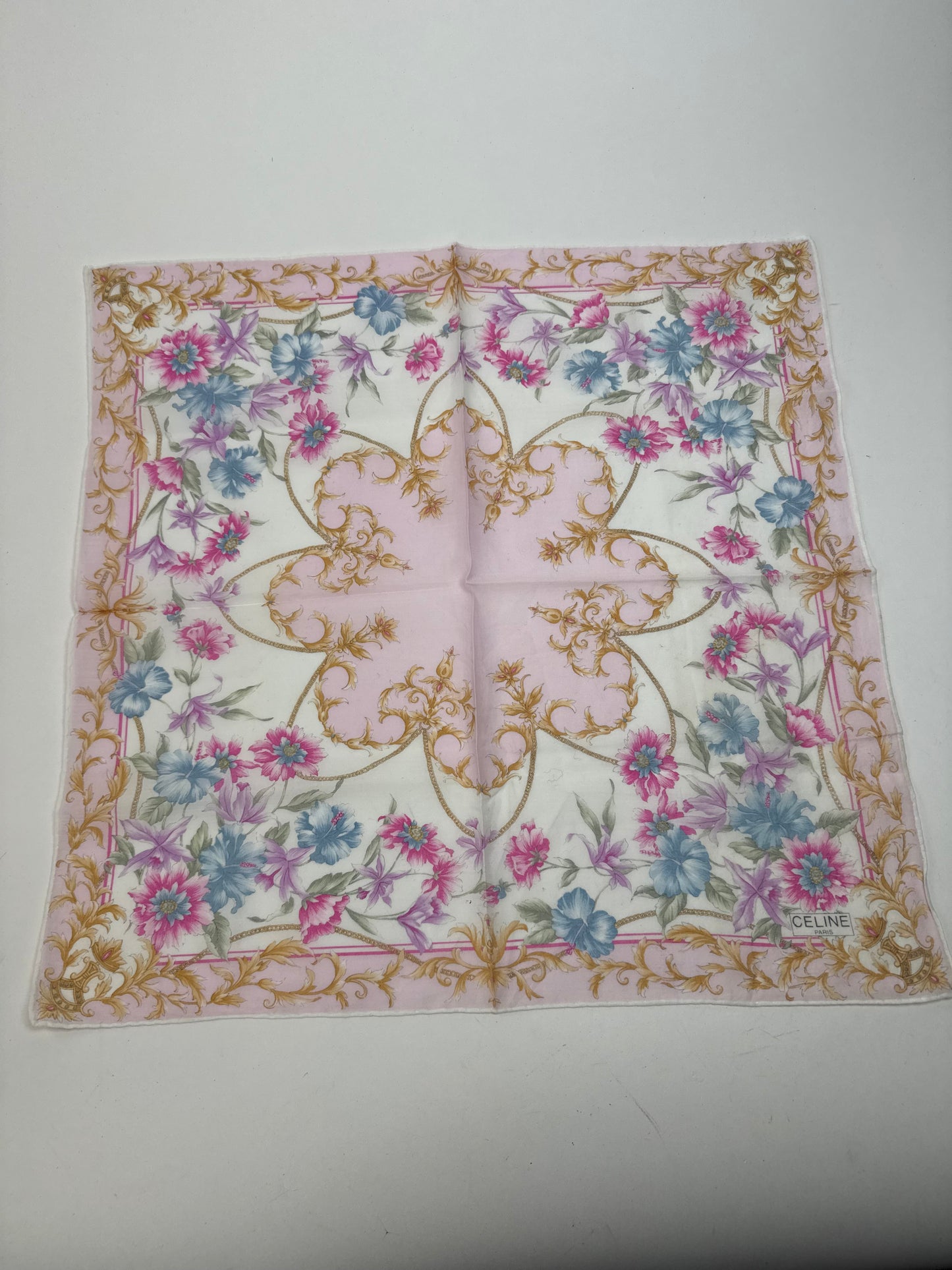 Vintage Celine Scarf Floral
