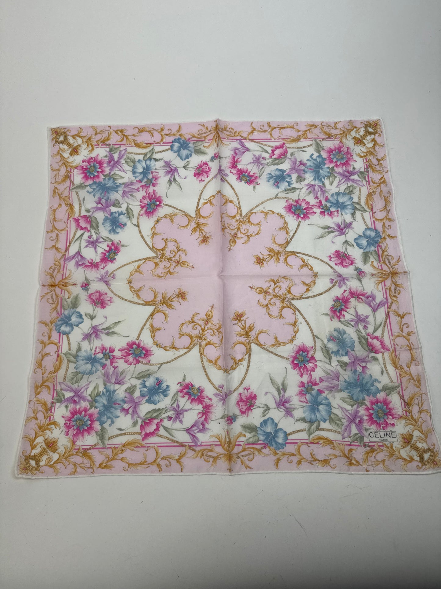 Vintage Celine Scarf Floral